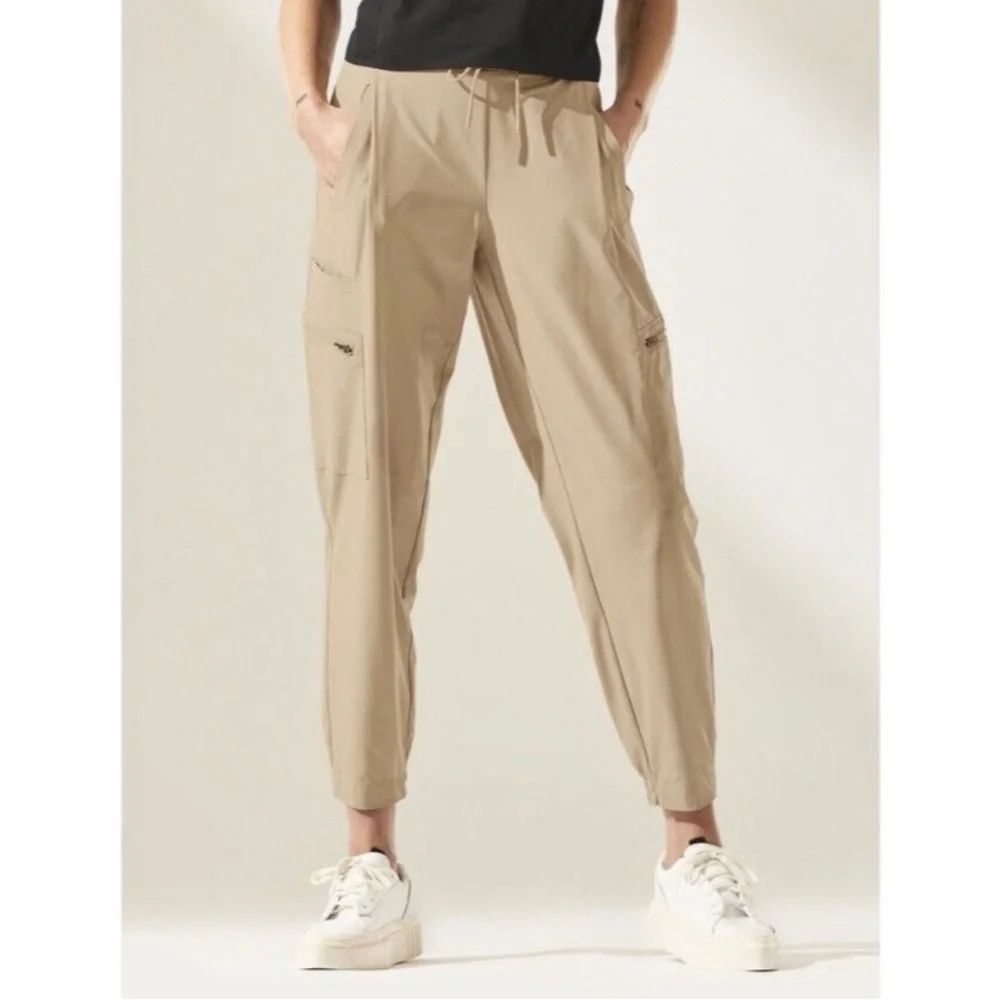 Athleta Venture Pants Tan Sz 12